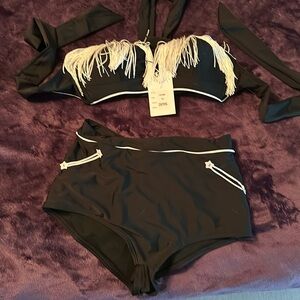 Unique vintage western swim